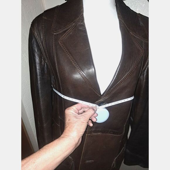 Roetan leather Jacket by Silvester Litton of England Mens Med/Women L-XL - Picture 7 of 16